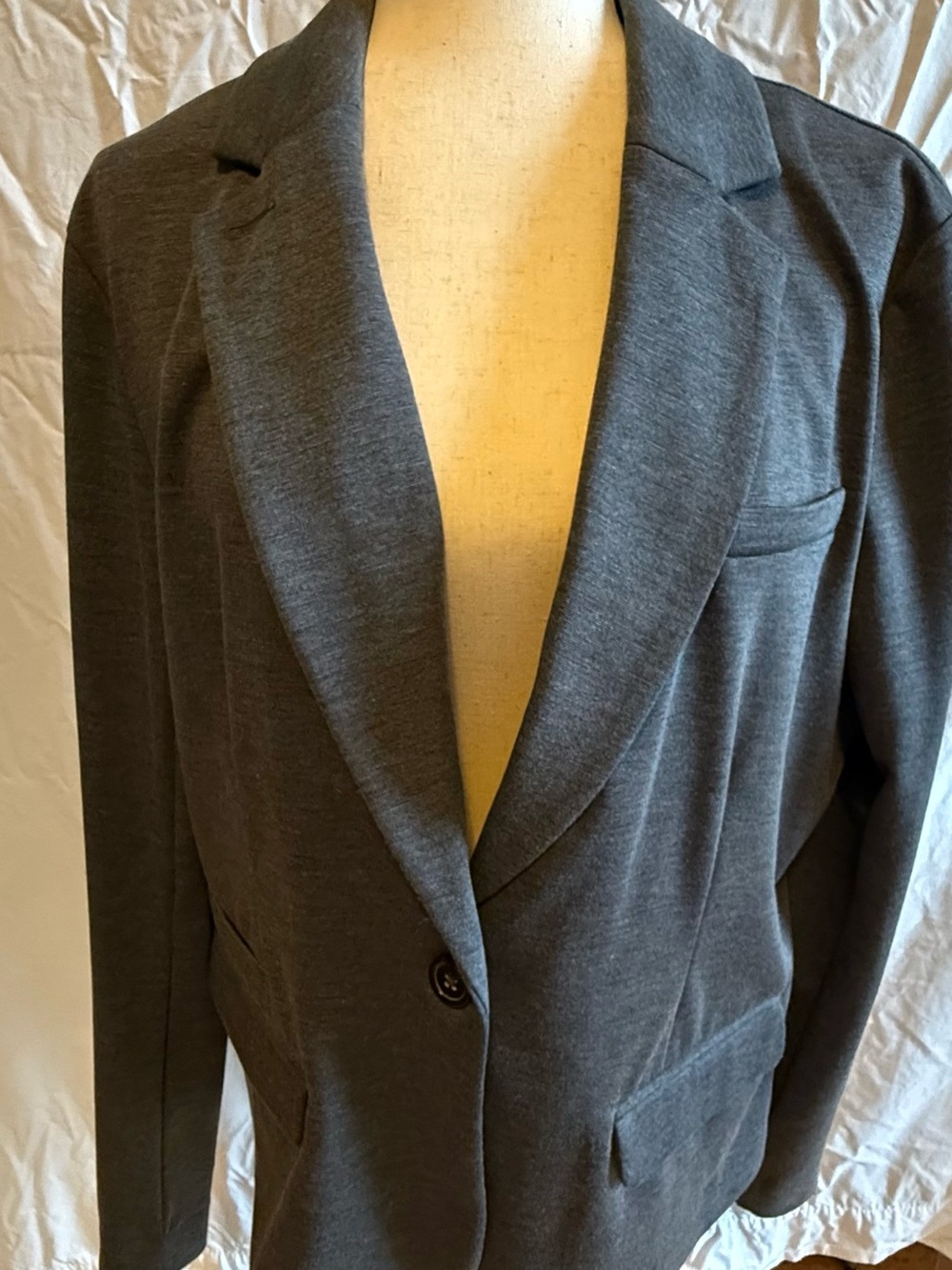 Merona Charcoal Gray Single-Button Blazer